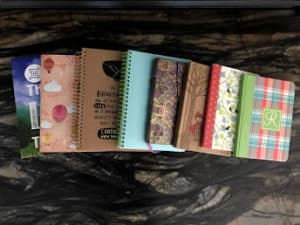 various writing journals 