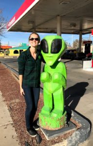 alien at gas station Roswell NM