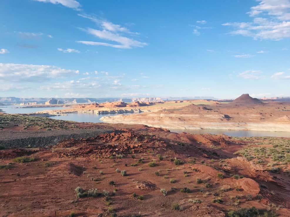 View across many inlets of Lake Powell 