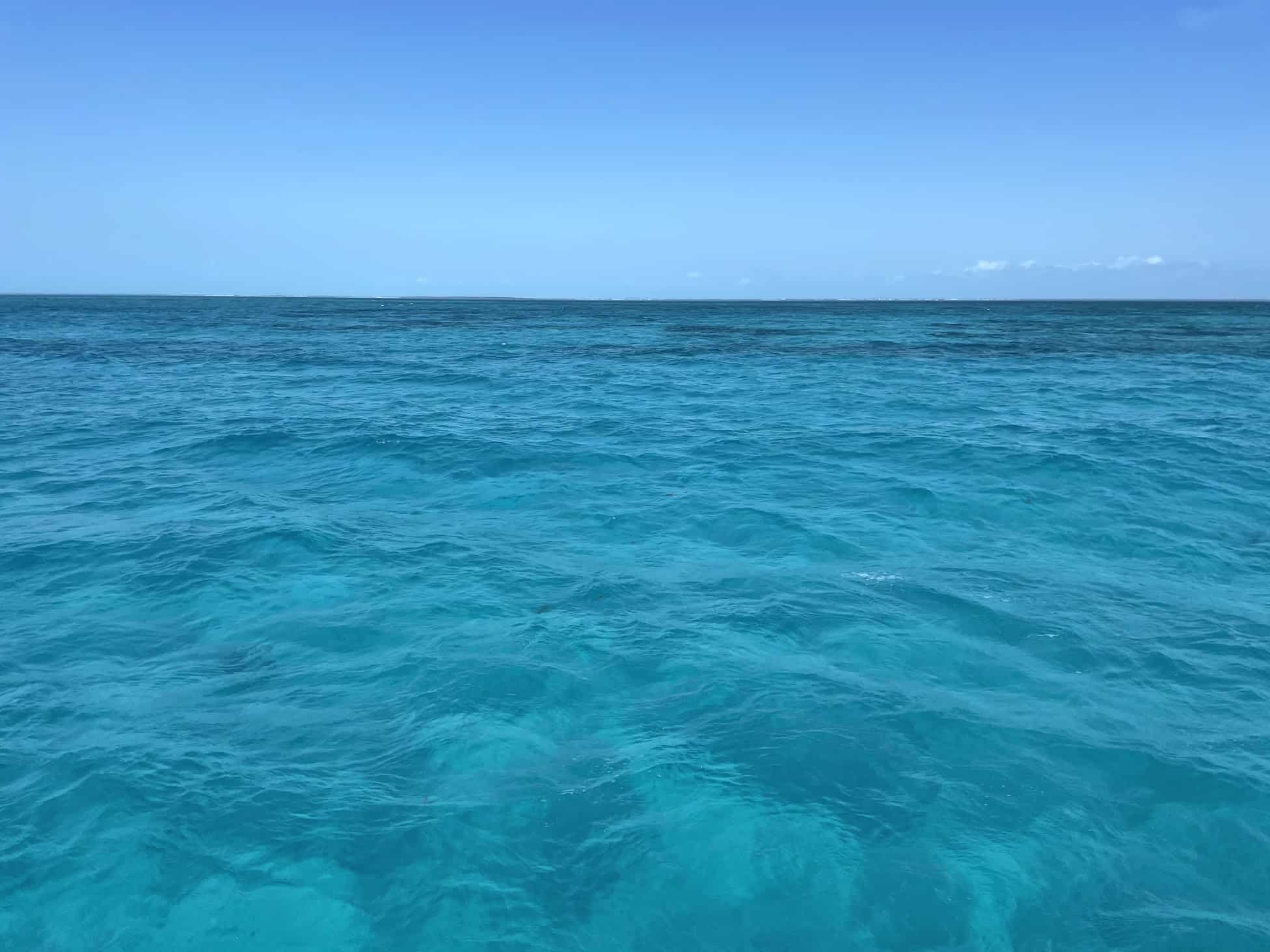crystal clear water off the Florida Keys