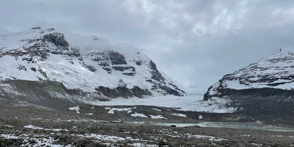 Athabasca glacier at the Columbia Icefields near Banff, Canada