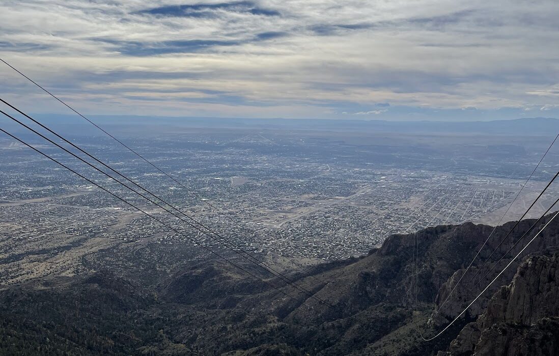 view of Albuquerque from the Sandia Peak Tram