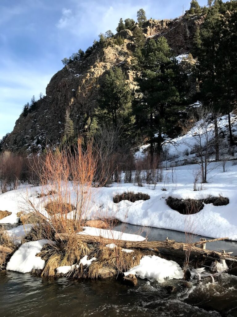 views from the Montezuma Hot Spring in Las Vegas New Mexico, one of the day trips from Albuquerque