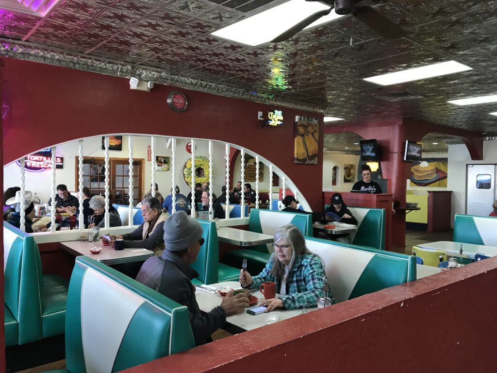 inside the Spic and Span Cafe in Las Vegas New Mexico